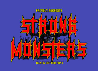 Free Monsters Blackletter Font