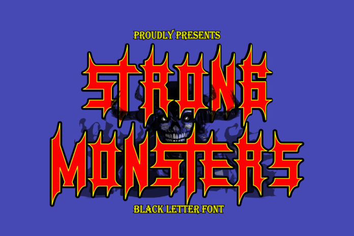 Free Monsters Blackletter Font