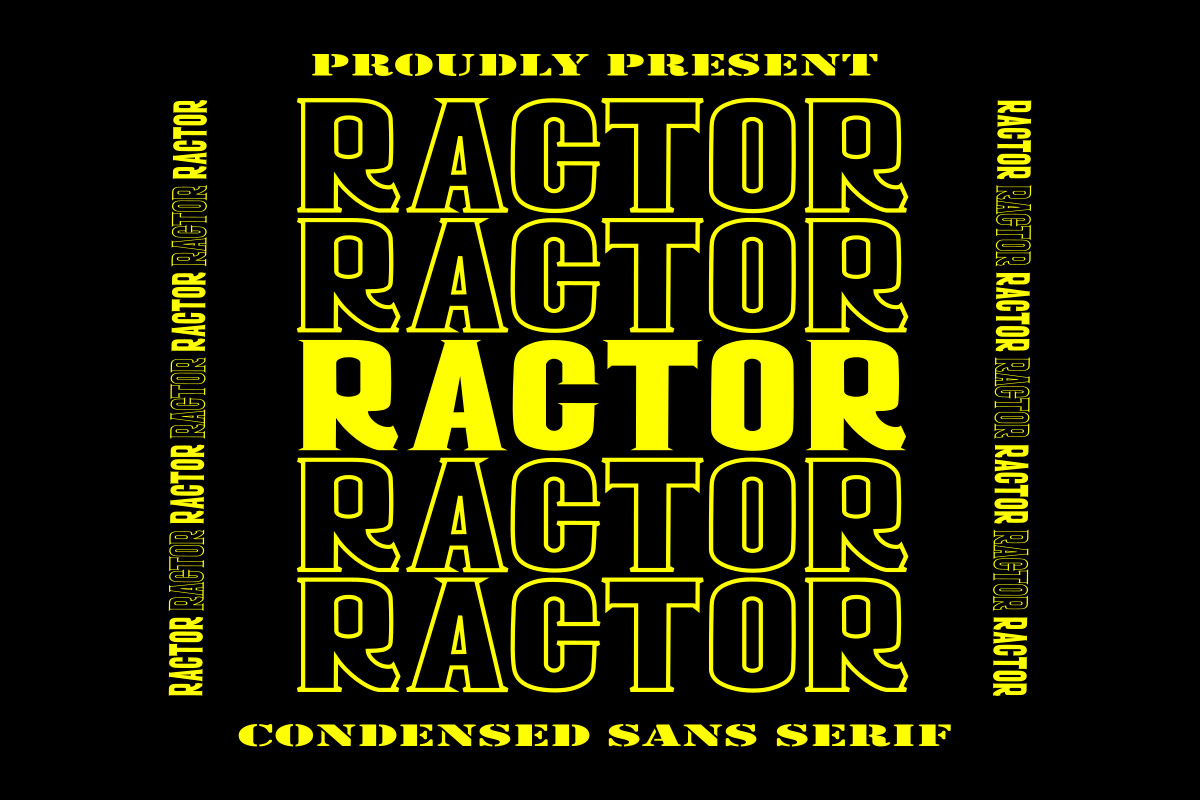 Ractor Sans Serif Font