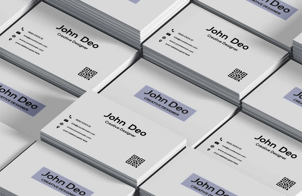 Grey Minimal Business Card Template Preview 4