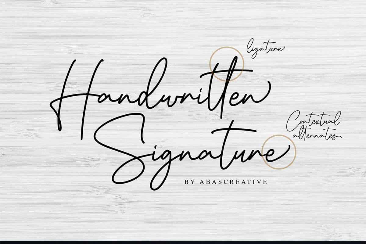 Aesthete Signature Font Preview 1