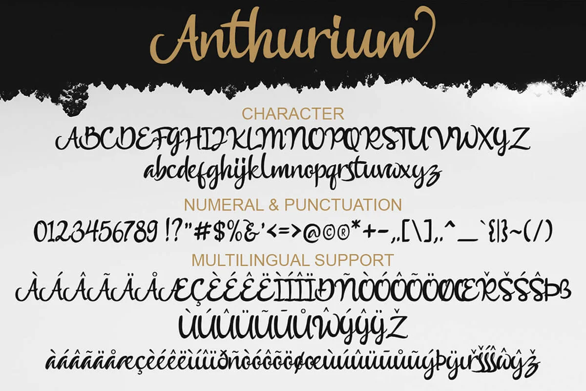 Anthurium Script Font Preview 5