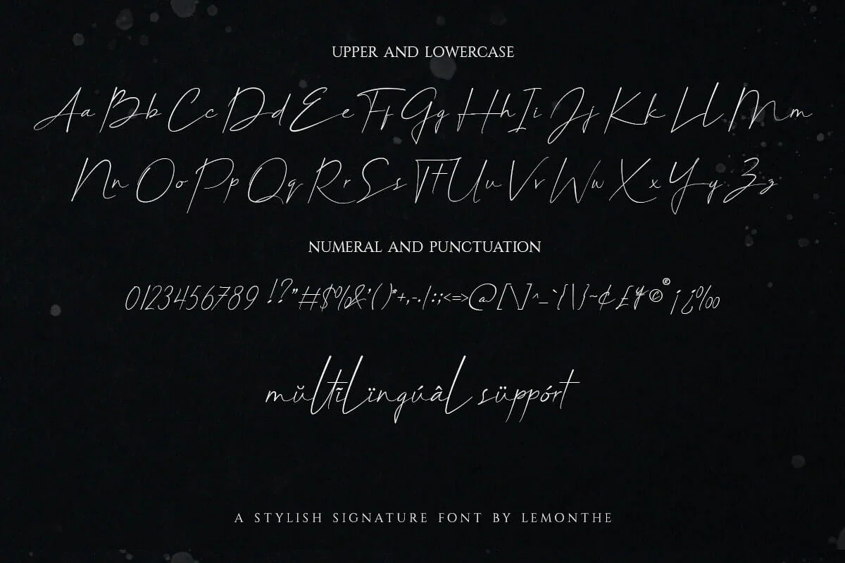 Belligiant Signature Font Preview 5