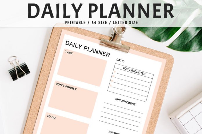Free Colorful Daily Planner Printable V2