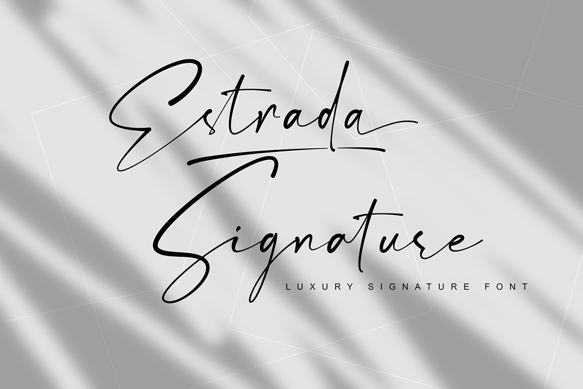 Free Estrada Signature Font