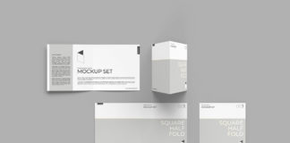 Free Folding Brochure Mockup