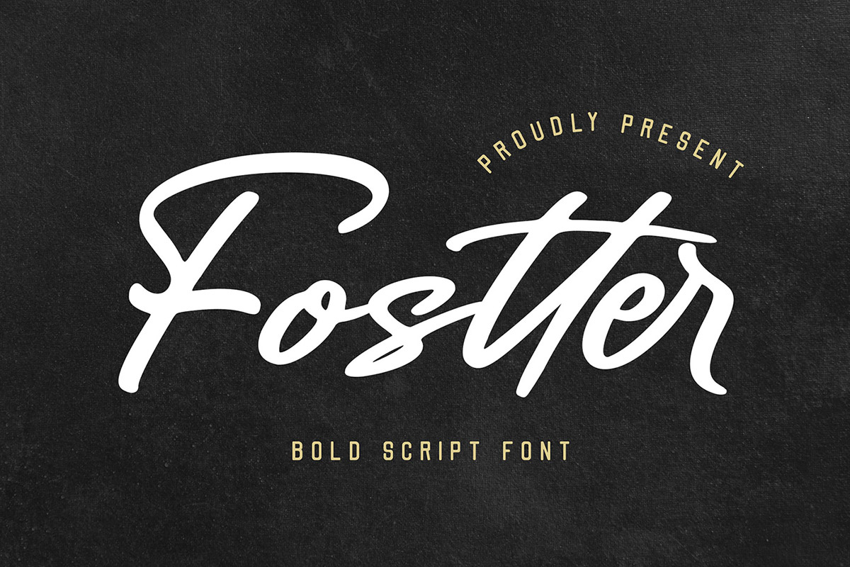 Free Fostter Script Font