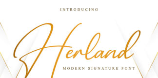 Free Herland Signature Font