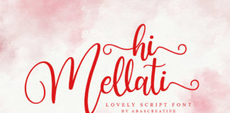 Free Hi Mellati Calligraphy Font
