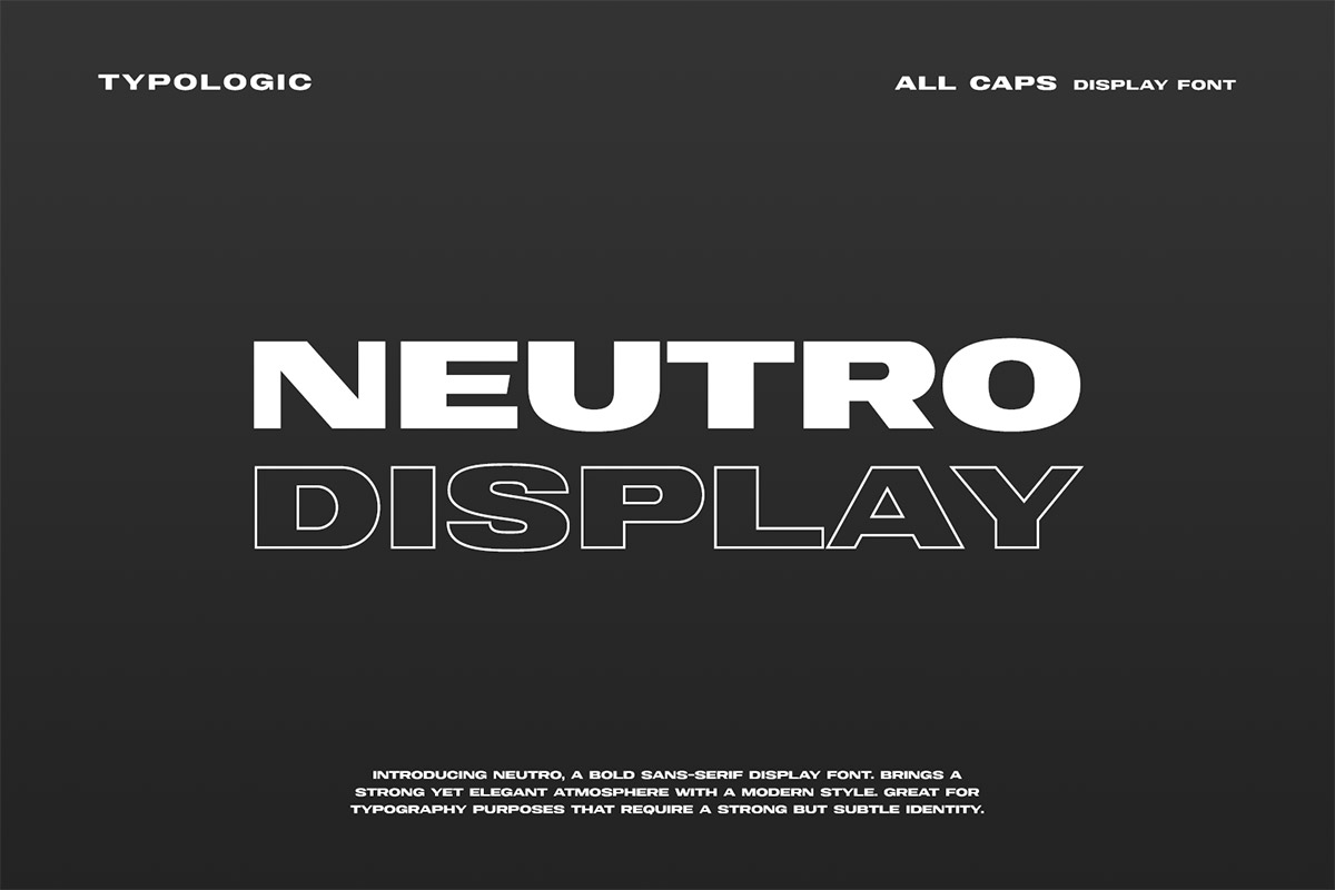 Free Neutro Display Font