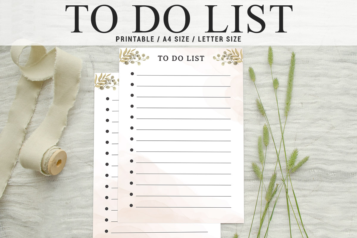 Free Simple To Do List Printable