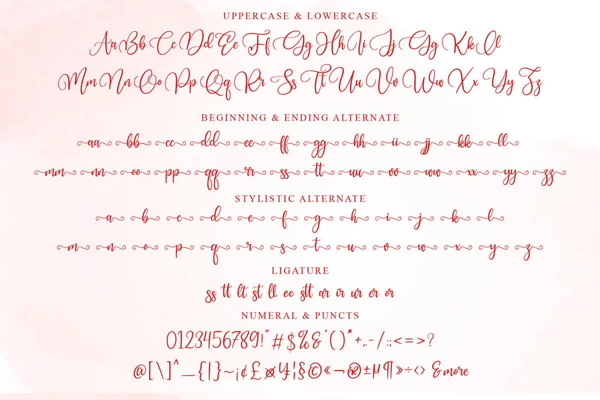 Hi Mellati Calligraphy Font Preview 4