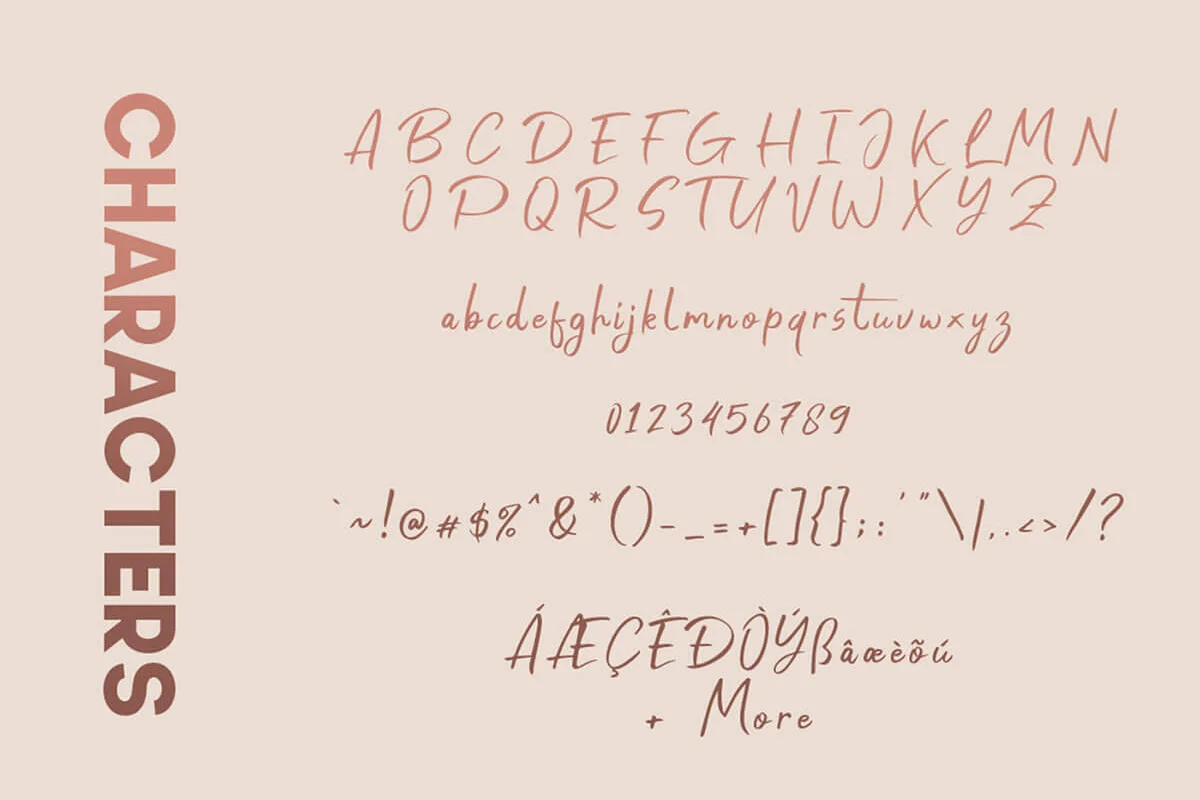 Anjhay Script Font Preview 3