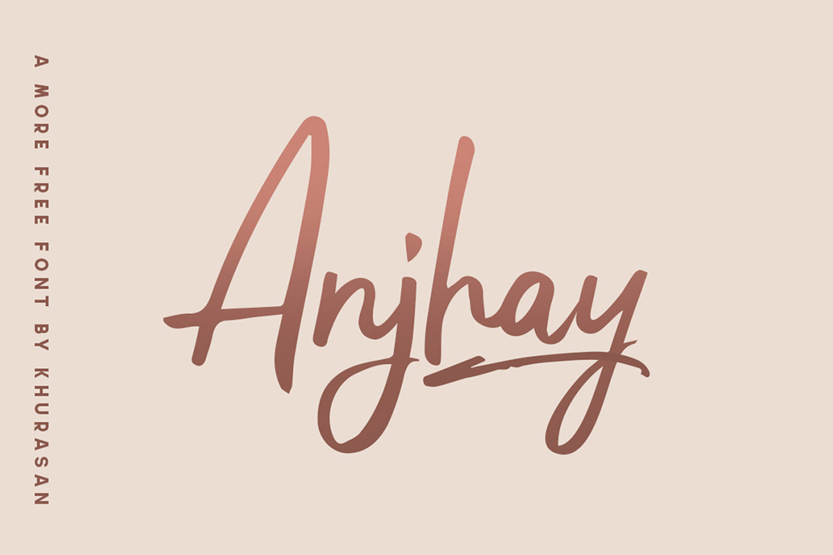 Free Anjhay Script Font