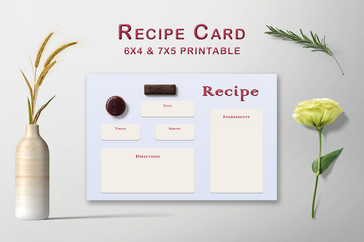Free Choco Pie Recipe Card Template