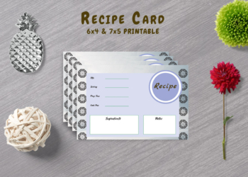 Free Decorative Recipe Template
