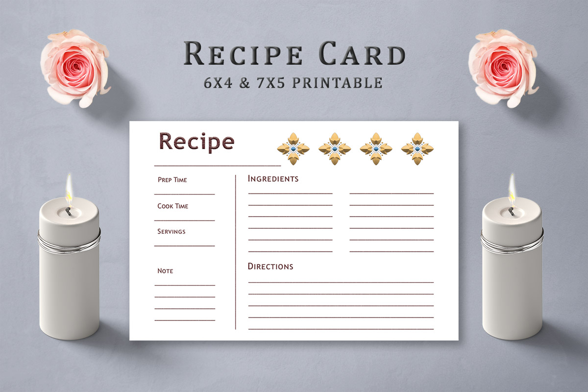 Free Elemental Design Recipe Card Template - Creativetacos Throughout Recipe Card Design Template