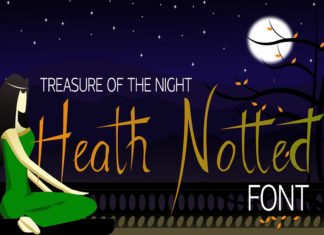 Free Heath Notted Display Font