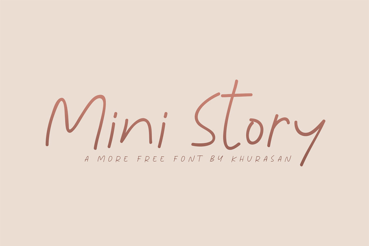 Free Mini Story Handwriting Font