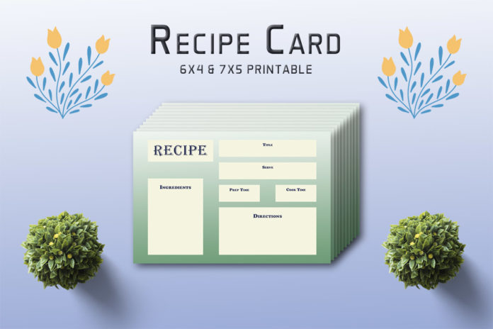 Ornate Recipe Card Template