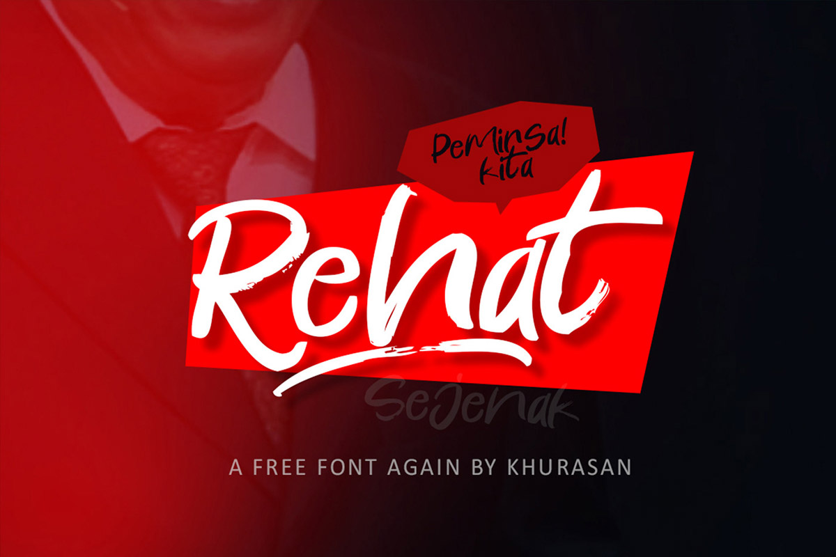 Free Rehat Script Font