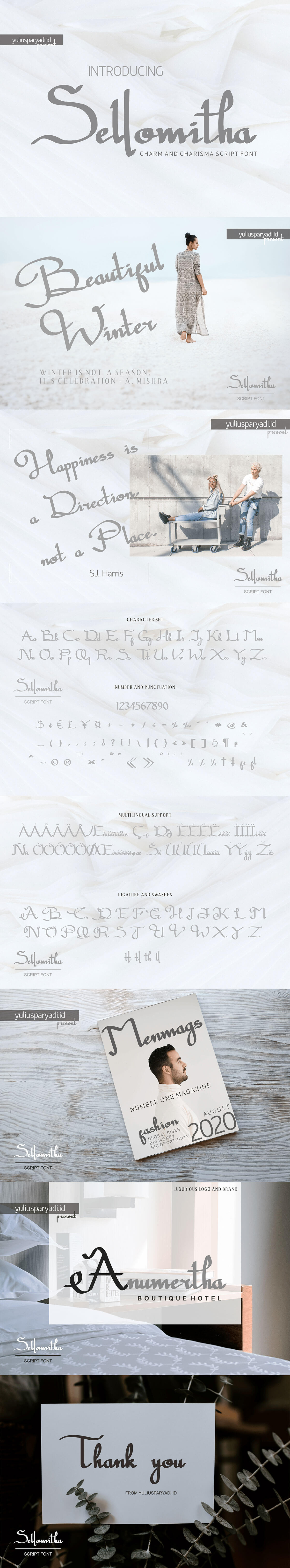 Free Sellomitha Script Font