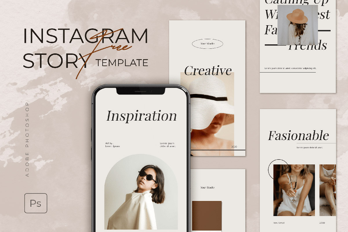 Stylish Instagram Story Template Free Download