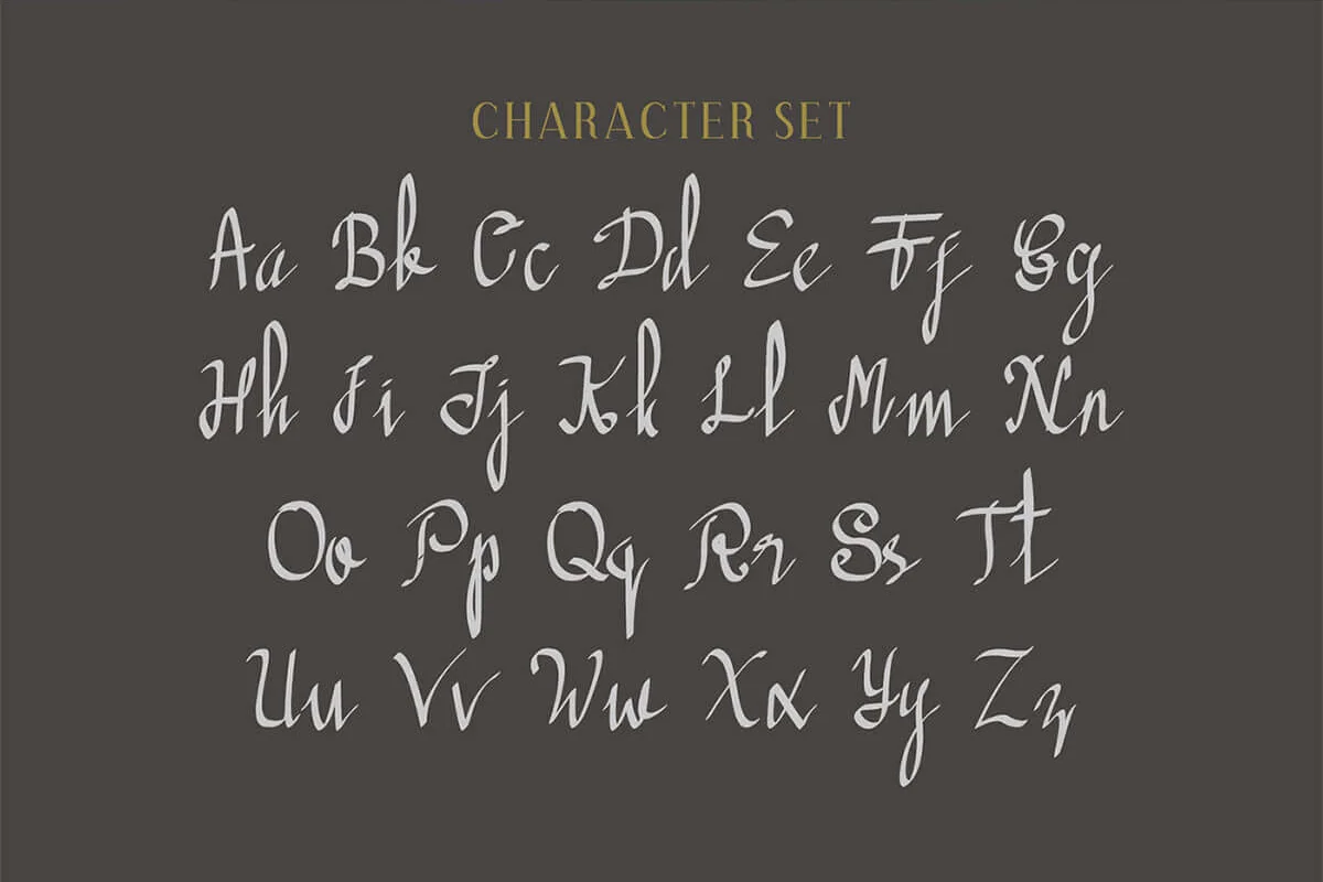 Gliancha Script Font Preview 1