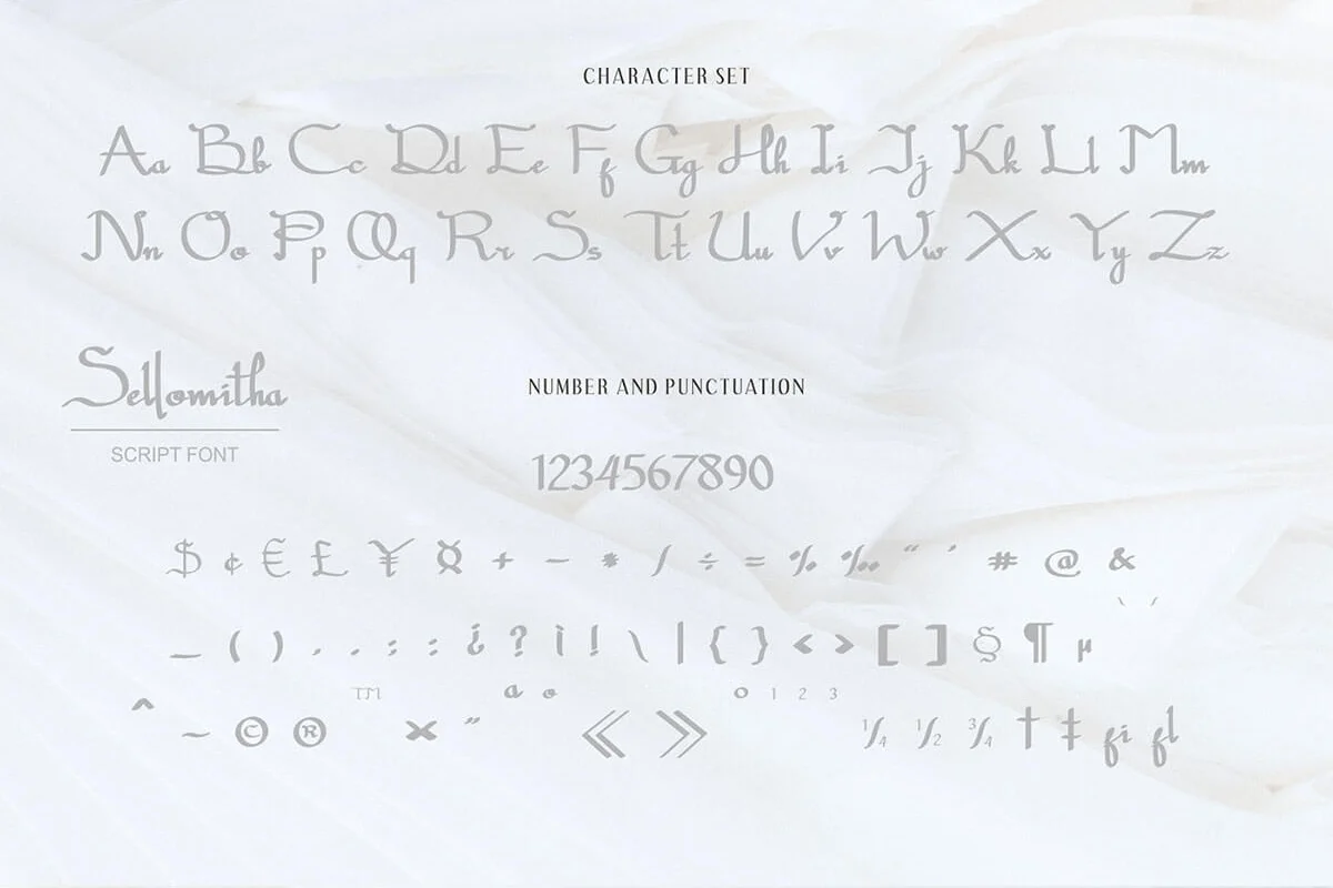 Sellomitha Script Font Preview 3