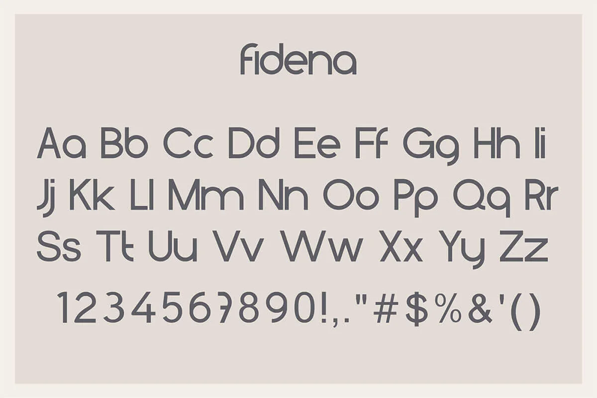 Fidena Sans Serif Font Preview 7