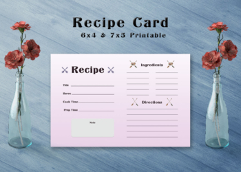 Free Arrow Recipe Card Template V1