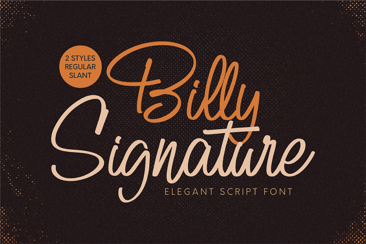 Free Billy Signature Script Font