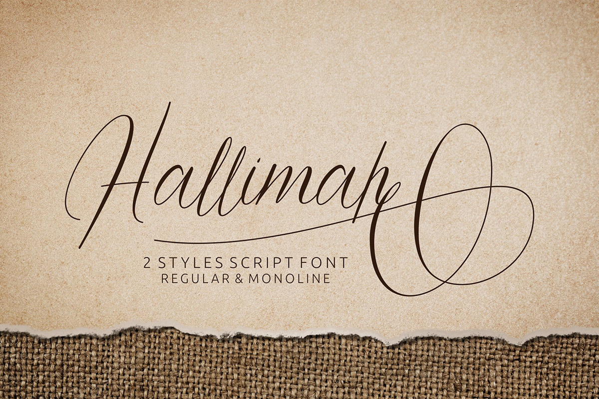 Hallimah Script Font
