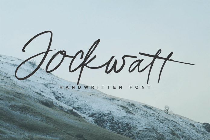 Free Jockwatt Handwritten Font