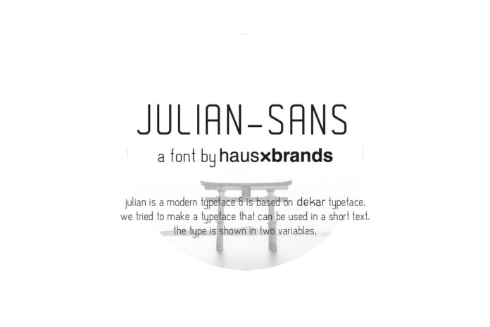 Free Julian Sans Serif Font