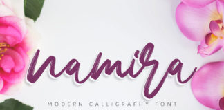 Free Namira Calligraphy Font
