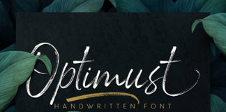 Free Optimust Handwritten Font