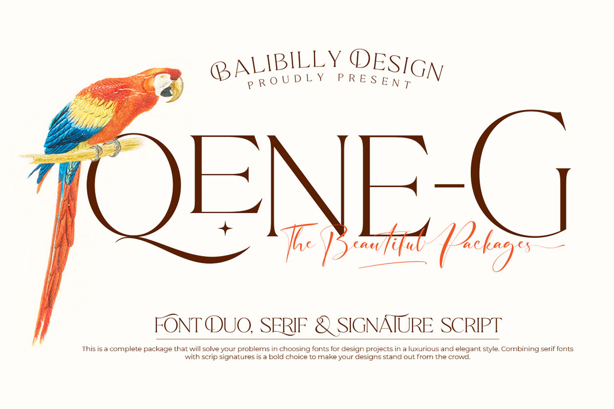 Free Qene-G Serif Font