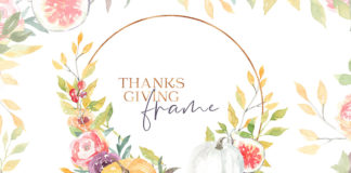 Free Watercolor Thanksgiving Frame