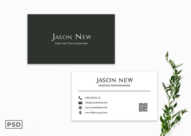 Minimal Green Business Card Template Feature Image