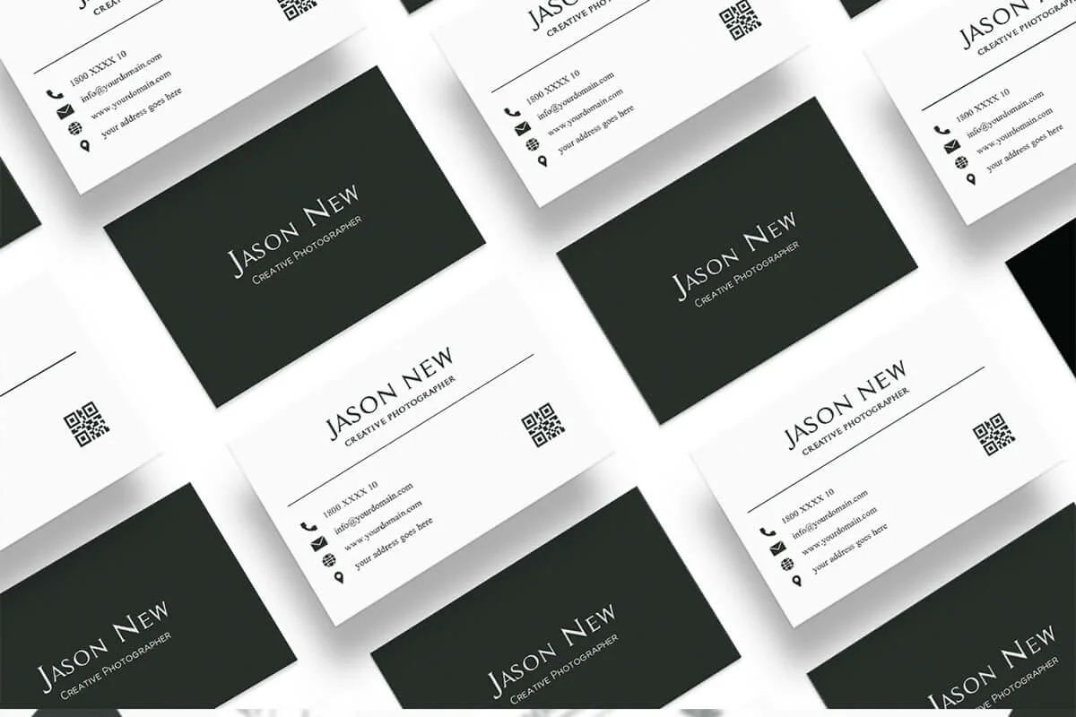 Minimal Green Business Card Template Preview 2