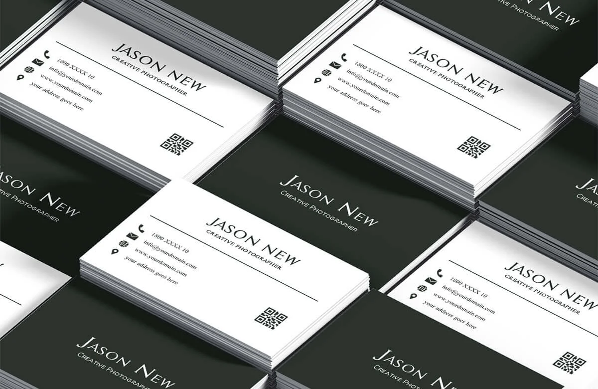 Minimal Green Business Card Template Preview 4