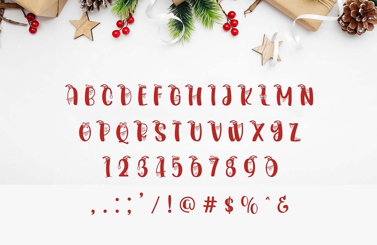 Christmasland Decorative Font Preview 5
