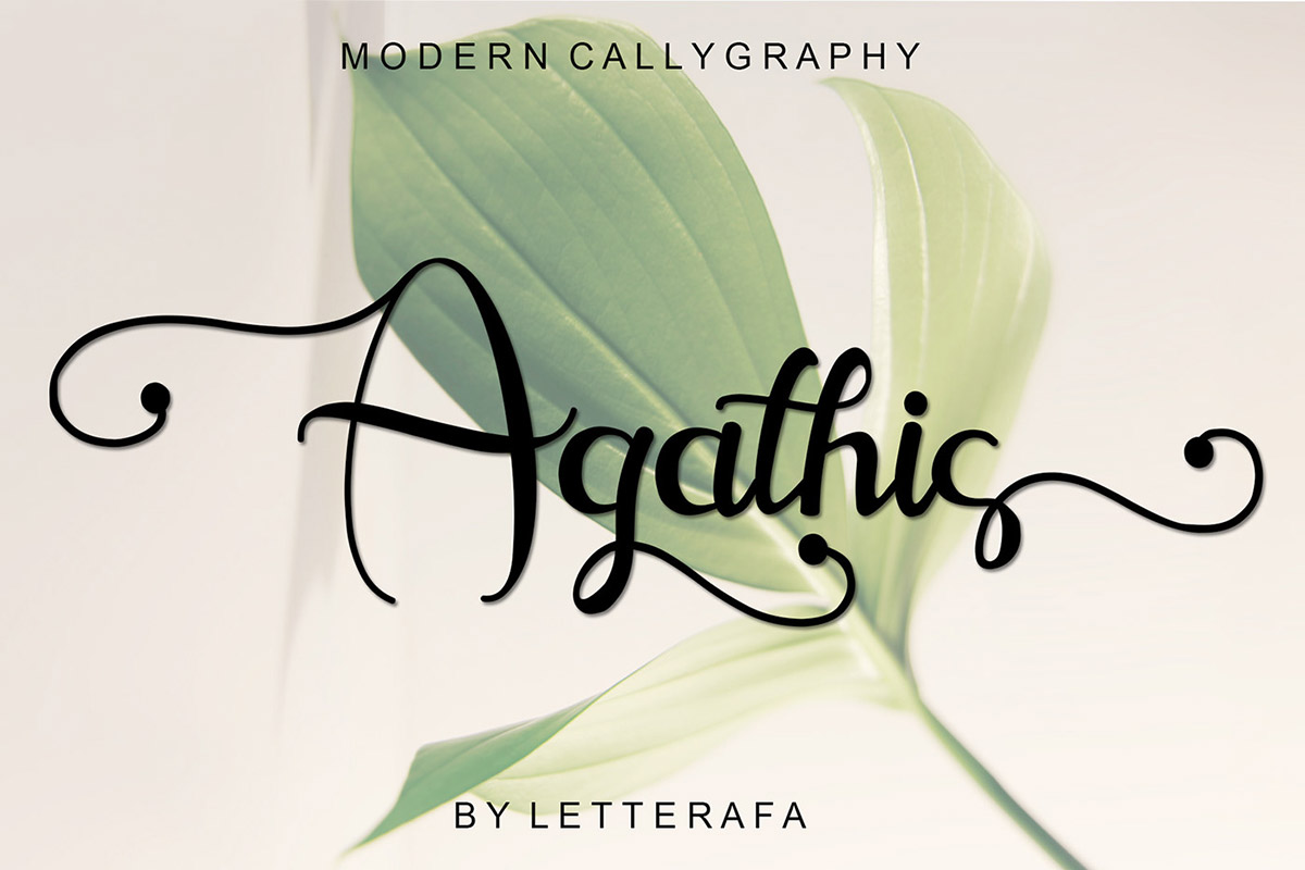 Free Agathis Script Font