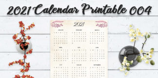 Free Calendar 2021 Printable 004