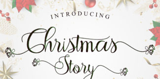 Free Christmas Story Calligraphy Font