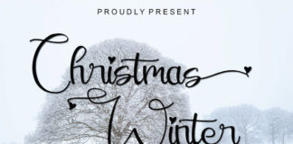 Free Christmas Winter Calligraphy Font