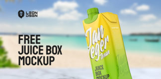 Free Juice Box Mockup