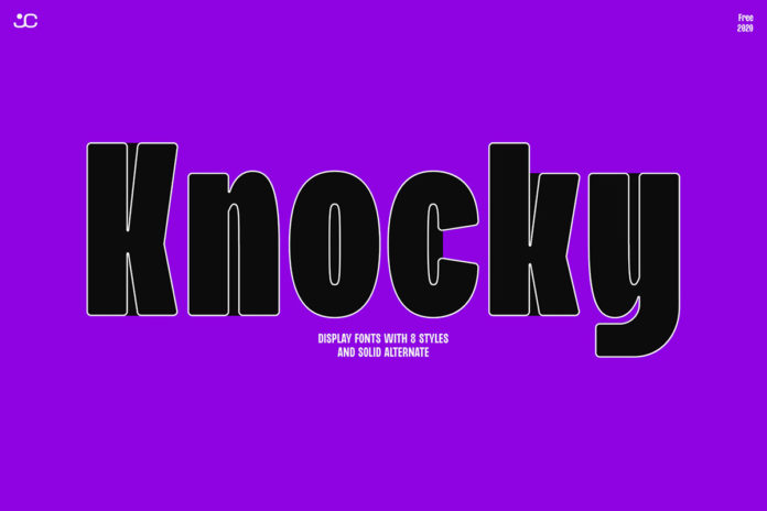 Free Knocky Display Typeface