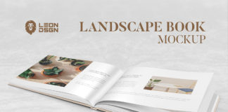 Free Landscape Book Mockup